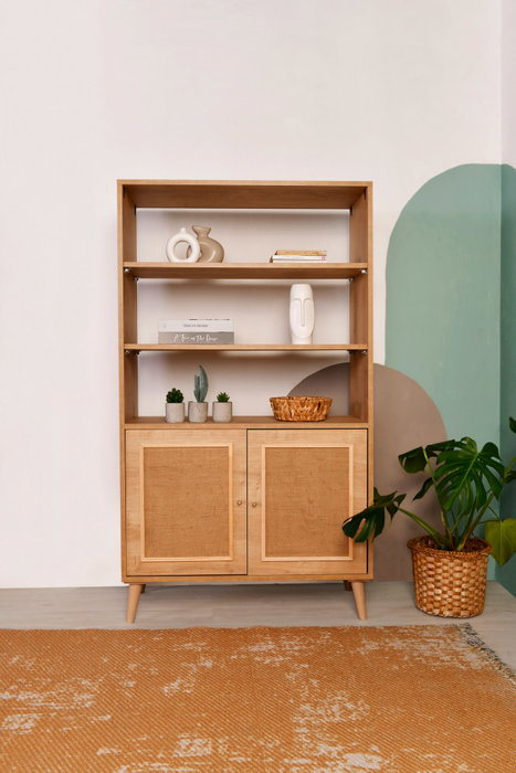 Hanah Home Jüt Bookshelf Color Roble Hanah Home Jüt Bookshelf Color Roble